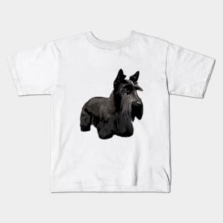 Scottish Terrier Max Style Kids T-Shirt